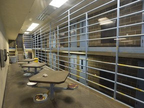 This March 26, 2015 photo shows a maximum security cell block at the Whatcom County Jail in Bellingham, Wash. (New Mexico jail not pictured)