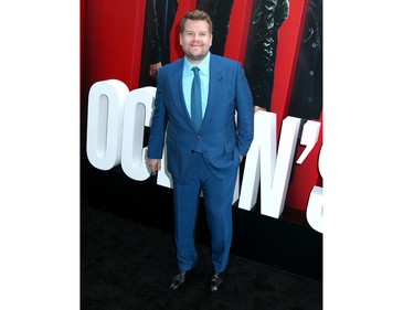 James Corden attends the Ocean's 8 World Premiere at the Alice Tully Hall in New York, N.Y. on June 5, 2018. (Steven Bergman/AFF-USA.COM)
