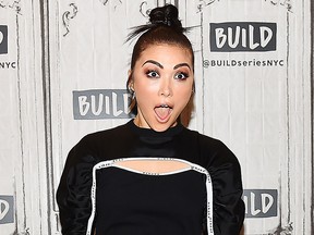 Daniella Pineda visits Build Studio in New York City on  June 15, 2018.