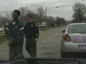 A white Ohio police officer has been fired after detaining his daughter's black boyfriend without any cause. (YouTube/Chronicle-Telegram)