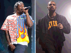 Pusha T (left) and Drake. (Scott Roth/Invision/AP/THE CANADIAN PRESS/AP, Charles Sykes - Invision)