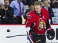 Daniel Alfredsson skates with the Ottawa Senators one last time in Ottawa on Thursday December 4, 2014.