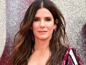 Sandra Bullock attends the European premiere of 'Ocean's 8' in London on June 13, 2018.