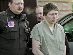 Brendan Dassey, is escorted out of a Manitowoc County Circuit courtroom in Manitowoc, Wis. on March 3, 2006. Lawyers for Dassey are hoping the Supreme Court will agree to take his case. (AP Photo/Morry Gash)