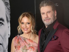 Kelly Preston and John Travolta attend the New York Premiere of "Gotti" at SVA Theater on June 14, 2018 in New York City. (Manny Carabel/Getty Images)