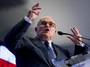 Rudy Giuliani, an attorney for U.S. President Donald Trump, says Stormy Daniels isn't credible because of her work as a porn actress.