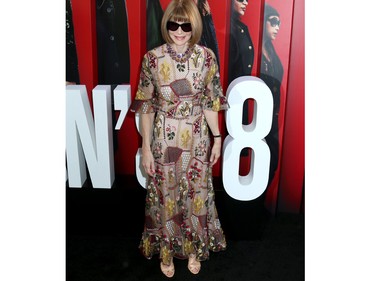 Anna Wintour attends the Ocean's 8 World Premiere at the Alice Tully Hall in New York, N.Y. on June 5, 2018. (Steven Bergman/AFF-USA.COM)