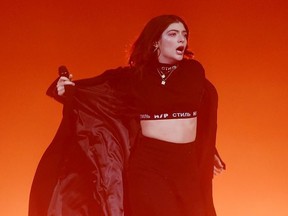 Lorde performs at Melodrama World Tour  at Barclays Center on April 4, 2018 in New York City.