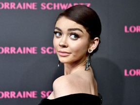 Sarah Hyland attends Lorraine Schwartz launches The Eye Bangle a new addition to her signature Against Evil Eye Collection at Delilah on March 13, 2018 in West Hollywood, California.