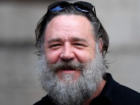 New Zealand-Australian actor Russell Crowe poses during a photocall promoting the charity screening of the award-winning 2000-released blockbuster "Gladiator" on June 5, 2018 in Rome. The historical drama, starring Russell Crowe, will be screened in Rome's Colosseum on June 6, accompanied by live musicians and choir, as part of a fundraising in favor of the End Polio Now Program.