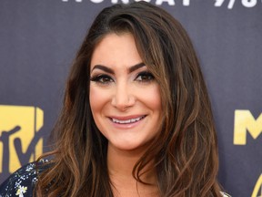 US TV personality Deena Nicole Cortese attends the 2018 MTV Movie & TV awards, at the Barker Hangar in Santa Monica on June 16, 2018. (Valerie Macon/Getty Images)