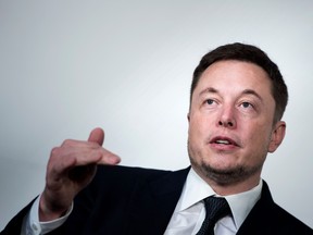 In this file photo taken on July 19, 2017, Elon Musk, CEO of SpaceX and Tesla, speaks during the International Space Station Research and Development Conference at the Omni Shoreham Hotel in Washington, D.C. (BRENDAN SMIALOWSKI/AFP/Getty Images)