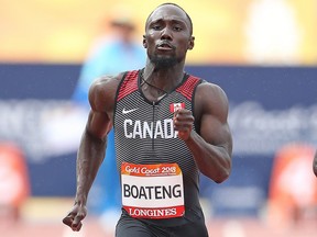 Canadian sprinter Bismark Boateng is shown in an Athletics Canada handout photo. (The Canadian Press/HO-Athletics Canada-Claus Andersen)