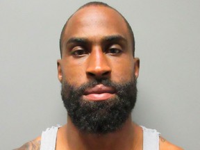 This photo provided by the La Verne Police Department, in California, shows Brandon Browner. Browner, a former NFL football cornerback, was arrested Sunday, July 8, 2018, after police say he broke into the Southern California house of an ex-girlfriend who has a restraining order against him.
