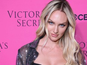 Victoria's Secret Angel Candice Swanepoel attends as Victoria's Secret Angels gather for an intimate viewing party of the 2017 Victoria's Secret Fashion Show at Spring Studios on November 28, 2017 in New York City. (Dimitrios Kambouris/Getty Images for Victoria's Secret)