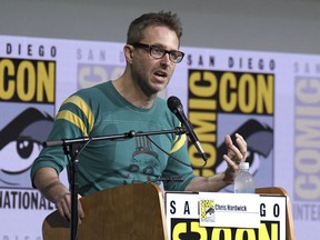 Chris Hardwick moderates the "Fear The Walking Dead" panel at Comic-Con International in San Diego on July 21, 2017. (Powers Imagery/Invision/AP)