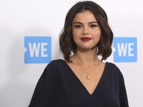 In this April 19, 2018 file photo, Selena Gomez arrives at WE Day California in Inglewood, Calif. (Richard Shotwell/Invision/AP, File)