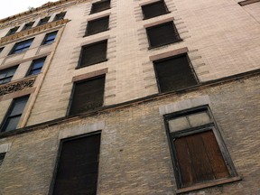 Boards cover up store windows in downtown on May 13, 2014 in Newark, New Jersey. (Spencer Platt/Getty Images)