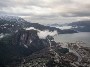 Squamish, B.C. during a cloudy morning is pictured in this undated file photo. (Getty Images)