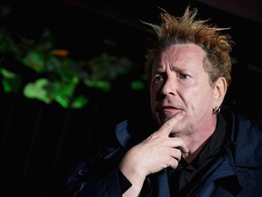 John Lydon speaks onstage at "The Public Image is Rotten" Premiere at Spring Studios on April 21, 2017 in New York City.  (Michael Loccisano/Getty Images for Tribeca Film Festival)