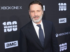 Andrew Lincoln arrives at The Walking Dead 100th Episode Premiere and Party on October 22, 2017 in Los Angeles, California. (Jesse Grant/Getty Images for AMC)