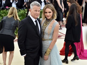 Recording artist David Foster and Katharine McPhee attend the Heavenly Bodies: Fashion & The Catholic Imagination Costume Institute Gala at The Metropolitan Museum of Art on May 7, 2018 in New York City. (Theo Wargo/Getty Images for Huffington Post)