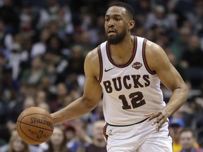 In this March 4, 2018, file photo, Milwaukee Bucks' Jabari Parker dribbles during a game against the Philadelphia 76ers in Milwaukee. (AP Photo/Morry Gash, File)