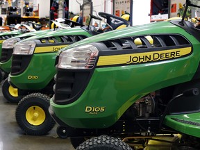 A man riding a lawn tractor in Ohio has plunged 50 feet off a cliff and died.  (AP Photo/Gene J. Puskar)