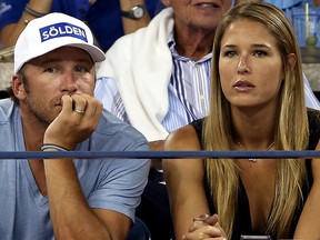 Bode Miller and his wife Morgan Beck are seen in a 2014 file photo.