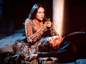 Actress Olivia Hussey is pictured in a scene from "Romeo and Juliet." (File photo)
