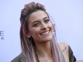 In this Sunday, April 8, 2018, file photo, Paris Jackson arrives at the Daily Front Row's Fashion Los Angeles Awards at the Beverly Hills Hotel in Beverly Hills, Calif. On Tuesday, July 3, 2018,