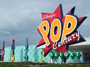 An outdoor view is seen during a media preview at Disney's Pop Century Resort Sept. 5, 2003 in Lake Buena Vista, Fla.