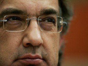 Fiat CEO Sergio Marchionne attends an ANFIA (National Association of cars factories) meeting in Rome on Thursday, Oct. 11, 2007. (AP Photo/Gregorio Borgia)