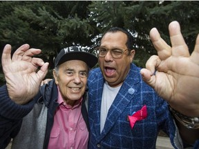 Former Toronto Mayor Mel Lastman and his son Blayne Lastman, pose for a photo in Toronto, Ont.on Tuesday November 14, 2017. They are trying to save the Streetsville Santa Claus Parade. Ernest Doroszuk/Toronto Sun/Postmedia Network