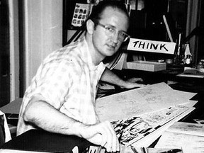 Steve Ditko at work in the mid-1960s. The cartoonist has died aged 90.