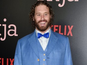 T.J. Miller attends the premiere of Netflix's "Okja" in New York on June 8, 2017.