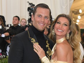 Tom Brady and Gisele Bundchen attends the Heavenly Bodies: Fashion & The Catholic Imagination Costume Institute Gala at The Metropolitan Museum of Art on May 7, 2018 in New York City. (Neilson Barnard/Getty Images)