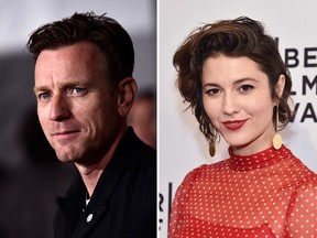 Ewan McGregor attends the Premiere Of Disney Pictures And Lucasfilm's 'Solo: A Star Wars Story' - Arrivals on May 10, 2018 in Los Angeles, California. (Photo by Frazer Harrison/Getty Images) and Mary Elizabeth Winstead attends a screening of 'All About Nina' during the 2018 Tribeca Film Festival at SVA Theatre on April 22, 2018 in New York City. (Photo by Theo Wargo/Getty Images for Tribeca Film Festival)
