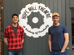 Joe Houston, left, and Will Whelton are the dynamic duo behind Manchester's Hope Mill Theatre.