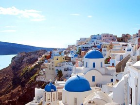 The picture-perfect village of Oia in Santorini rests high above a volcanic crater and is a dream come true for photographers and sunset watchers.