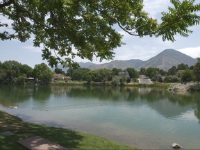 Salem Pond is shown Thursday, July 19, 2018, in Salem, Utah. (AP Photo/Rick Bowmer)