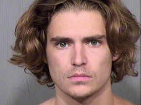 This undated file photo provided by the Maricopa County Sheriff's Office shows Nicholas Van Varenberg, the son of actor Jean-Claude Van Damme. (Maricopa County Sheriff's Office via AP, File)