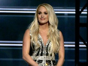 Carrie Underwood performs onstage during the 53rd Academy of Country Music Awards at MGM Grand Garden Arena on April 15, 2018 in Las Vegas, Nevada.