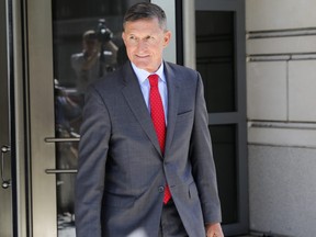 Michael Flynn, former National Security Advisor to President Donald Trump, departs the E. Barrett Prettyman United States Courthouse following a pre-sentencing hearing July 10, 2018 in Washington, DC.