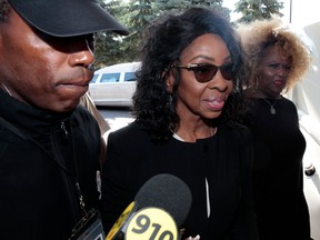 Singer Gladys Knight arrives for Aretha Franklin's funeral at the Greater Grace Temple in on August 31, 2018 in Detroit, Michigan. (JEFF KOWALSKY/AFP/Getty Images)