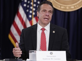 In this May 10, 2018 file photo, Democratic New York Gov. Andrew Cuomo speaks during a news conference in New York. (AP Photo/Frank Franklin II, File)