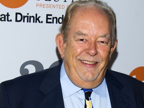 In this Oct. 17, 2013 file photo, Robin Leach attends the Food Network's 20th birthday party in New York. Photo by Charles Sykes/Invision/AP, File)