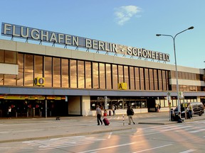 Berlin's Schonefeld Airport is seen in a 2013 file photo.