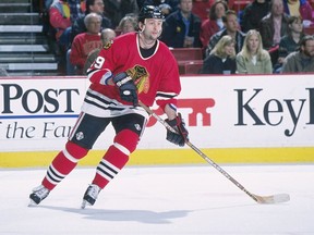 Former Chicago Blackhawks defencemen Enrico Ciccone is seen in a March 1, 1997 file photo.