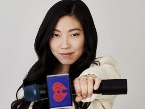 iHeartRadio MMVA host Awkwafina poses in this undated handout photo.